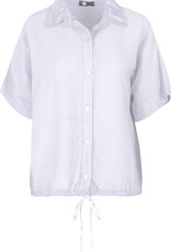 M Made in Italy Viscose Blouse w Tie at Hem