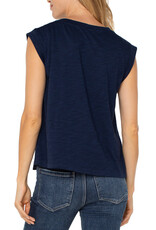 Liverpool Sleeveless Silk Front Top