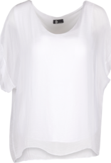 M Made in Italy Silv Overlay S/S Top