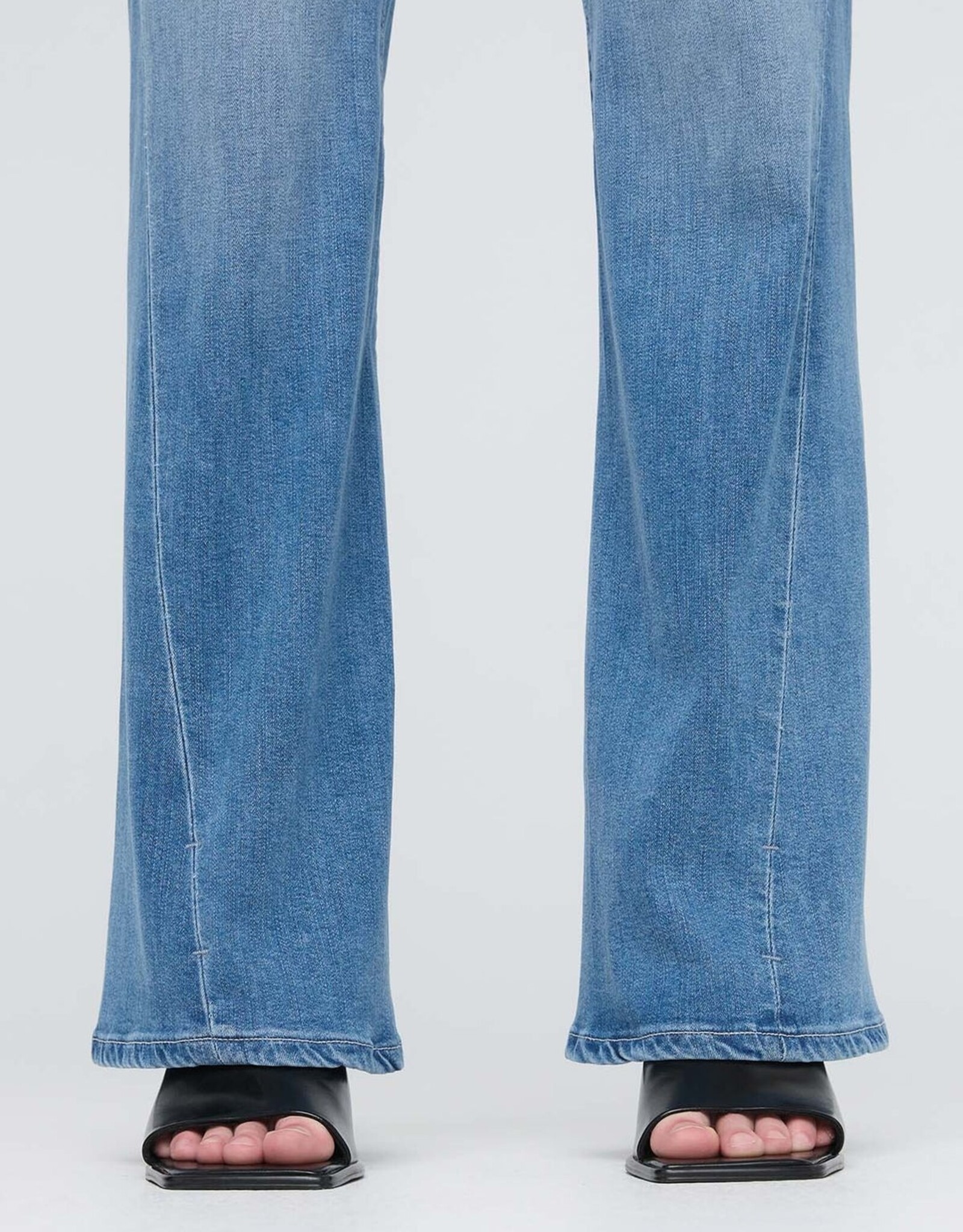 Duer No Sweat Denim High Rise Wide Leg - Pacific