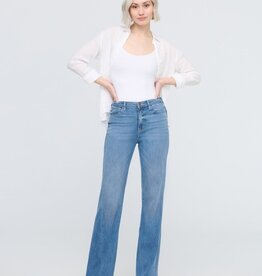 Duer No Sweat Denim High Rise Wide Leg - Pacific