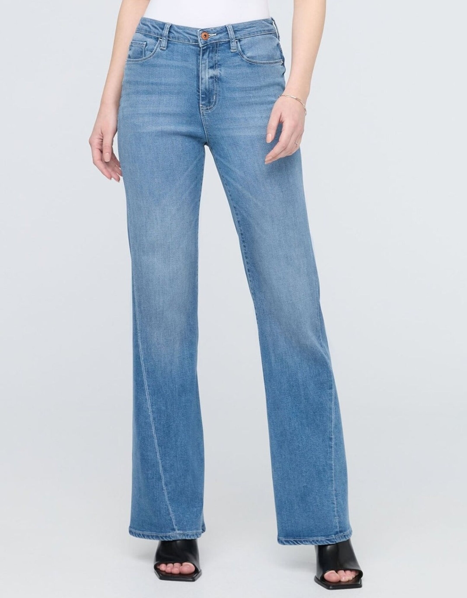 Duer No Sweat Denim High Rise Wide Leg - Pacific