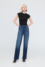 Duer Performance Denim High Rise Straight - Moonlight