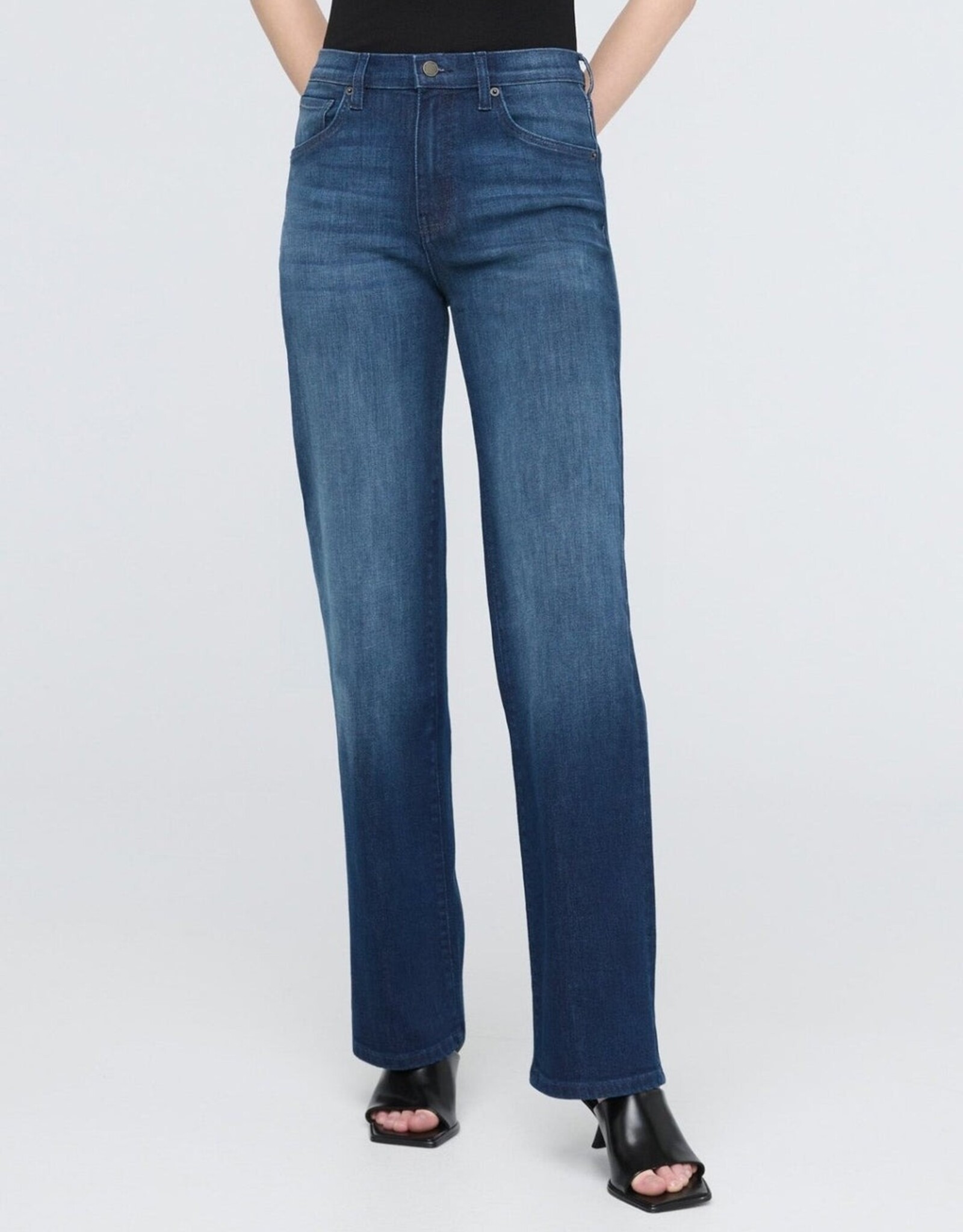 Duer Performance Denim High Rise Straight - Moonlight