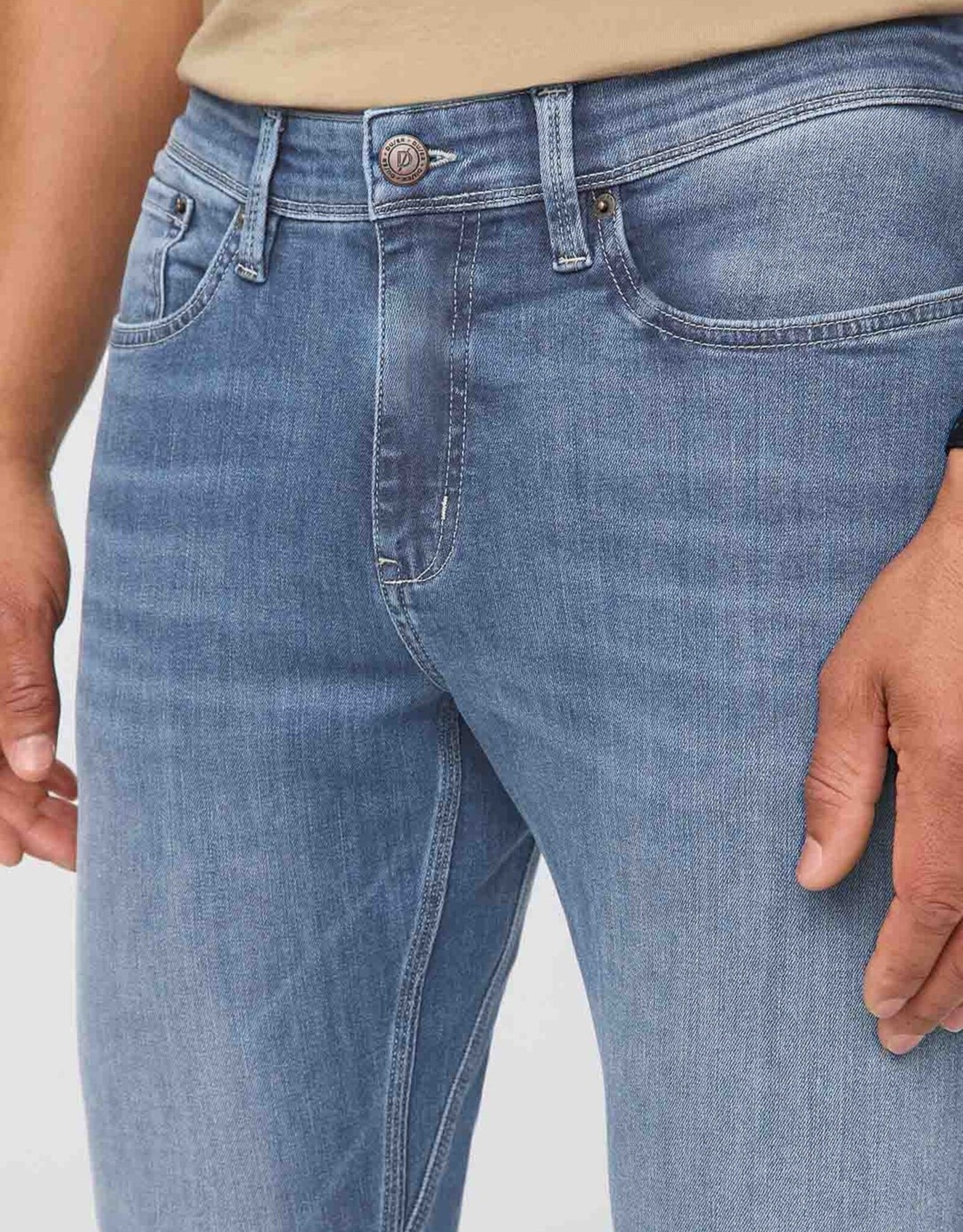 Duer MENS Performance Denim Relaxed Taper - Vintage Seaside