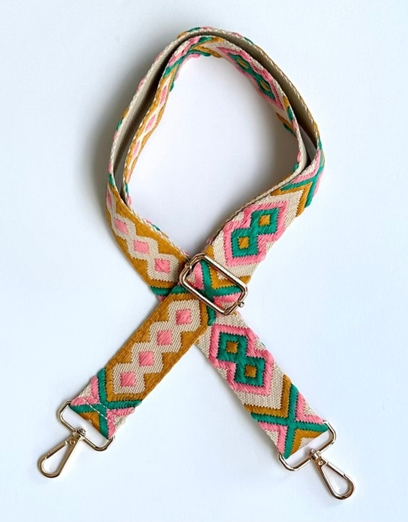 Iconic Mi Guitar Purse Strap -  Strap Jacquard Pattern Pink