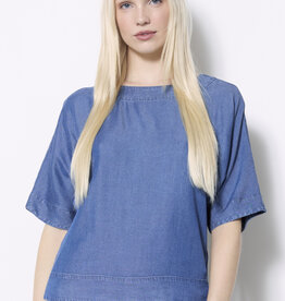 Up Short Sleeve Tencel Top
