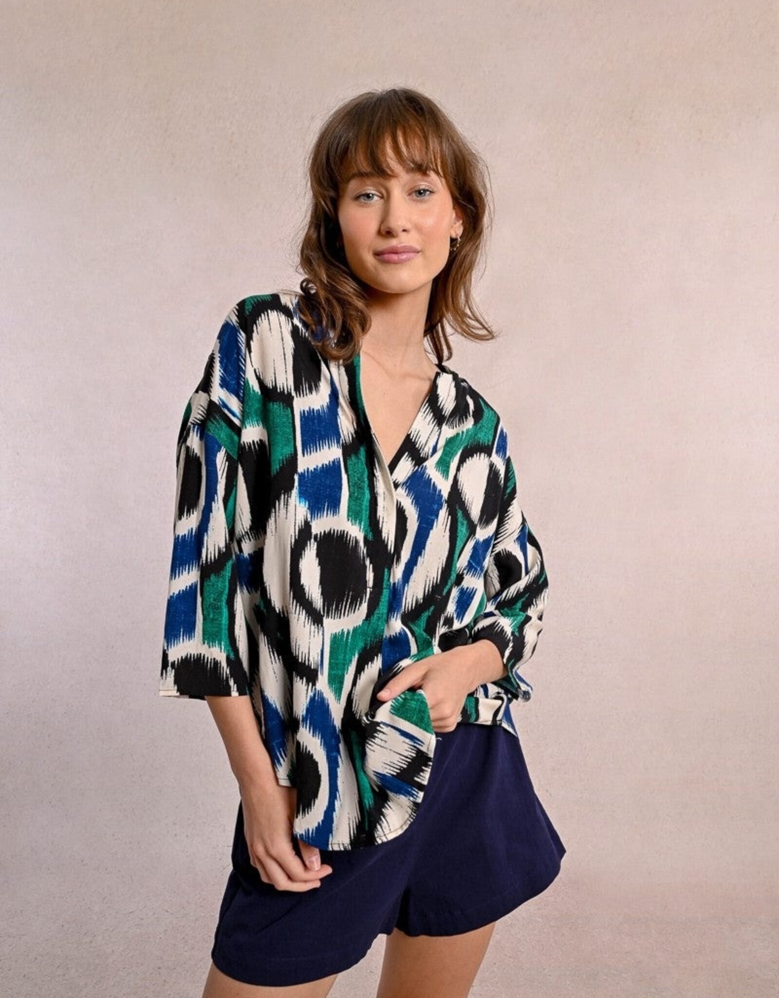 Molly Bracken Printed Blouse