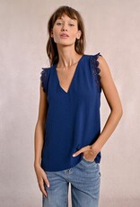 Molly Bracken Lace Trim Sleeveless Top