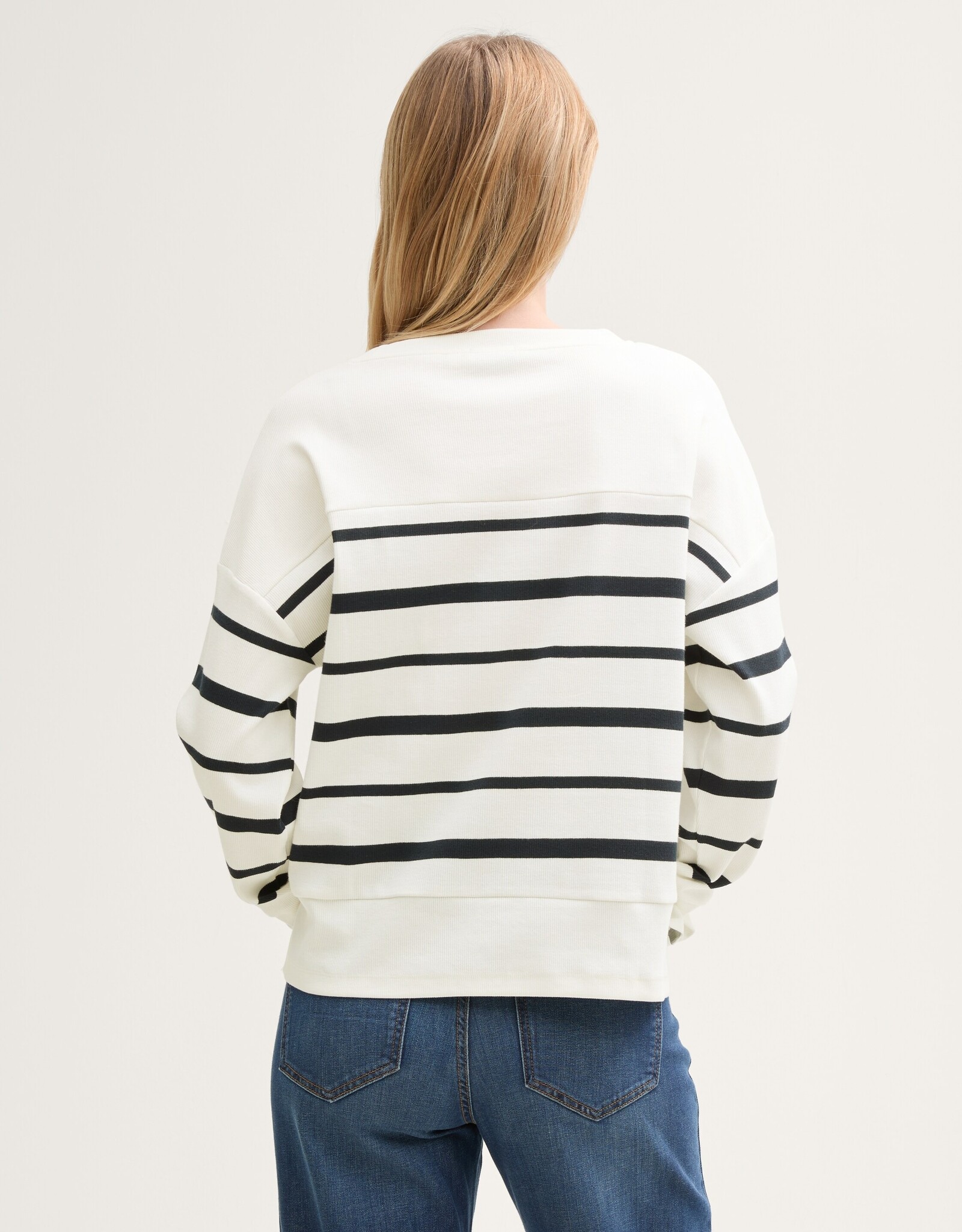 Tom Tailor Ribbed L/S Striped Pullover