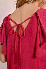 Molly Bracken Ruffle Sleeve Dress