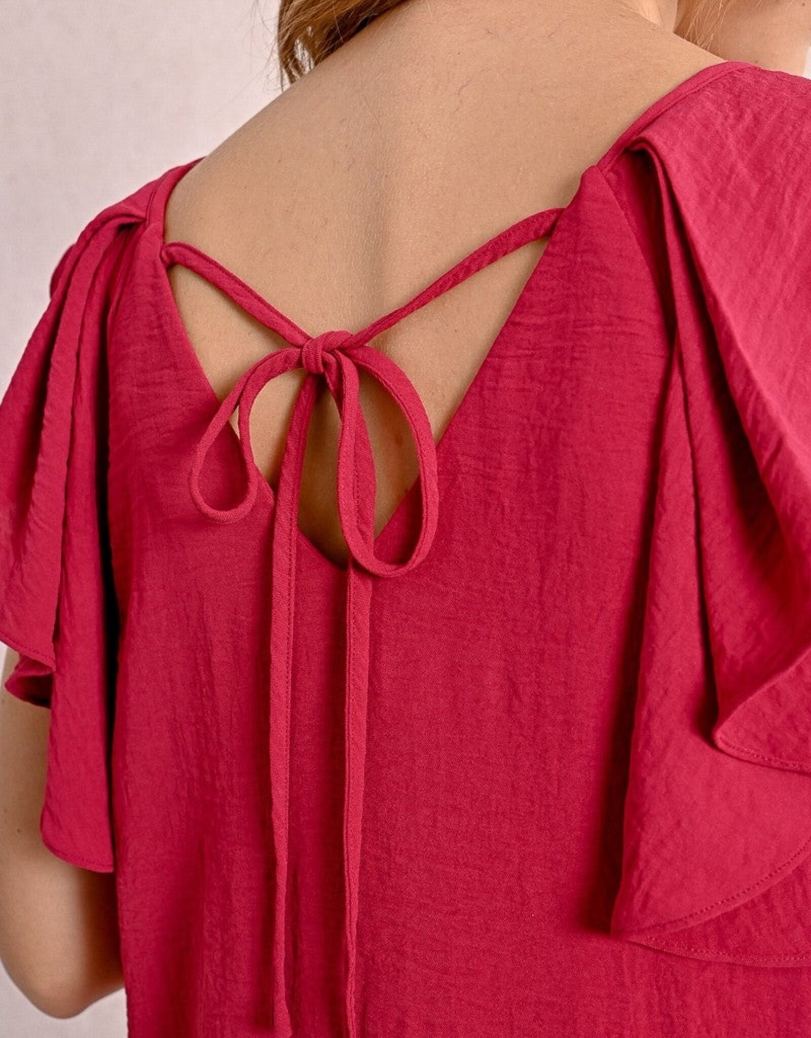 Molly Bracken Ruffle Sleeve Dress