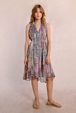 Molly Bracken Printed Front Pleated Dress