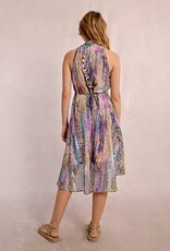 Molly Bracken Printed Front Pleated Dress