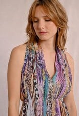 Molly Bracken Printed Front Pleated Dress