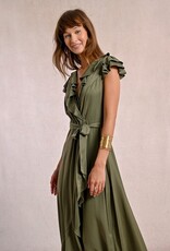 Molly Bracken Faux Wrap Long Dress