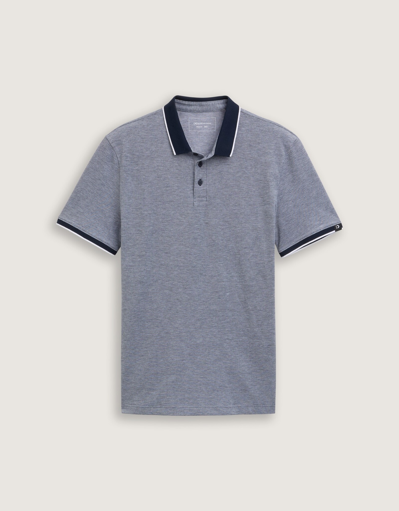 Tom Tailor Mens Polo w Tipping