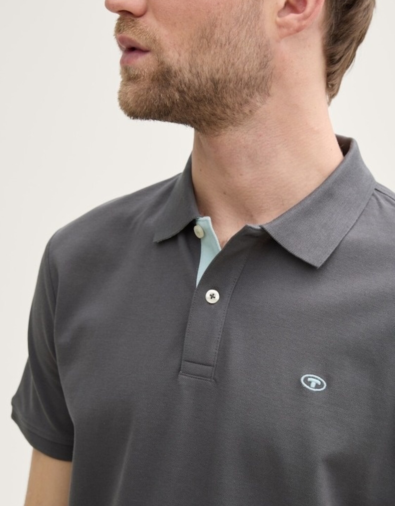 Tom Tailor Mens Basic Polo w Contrast