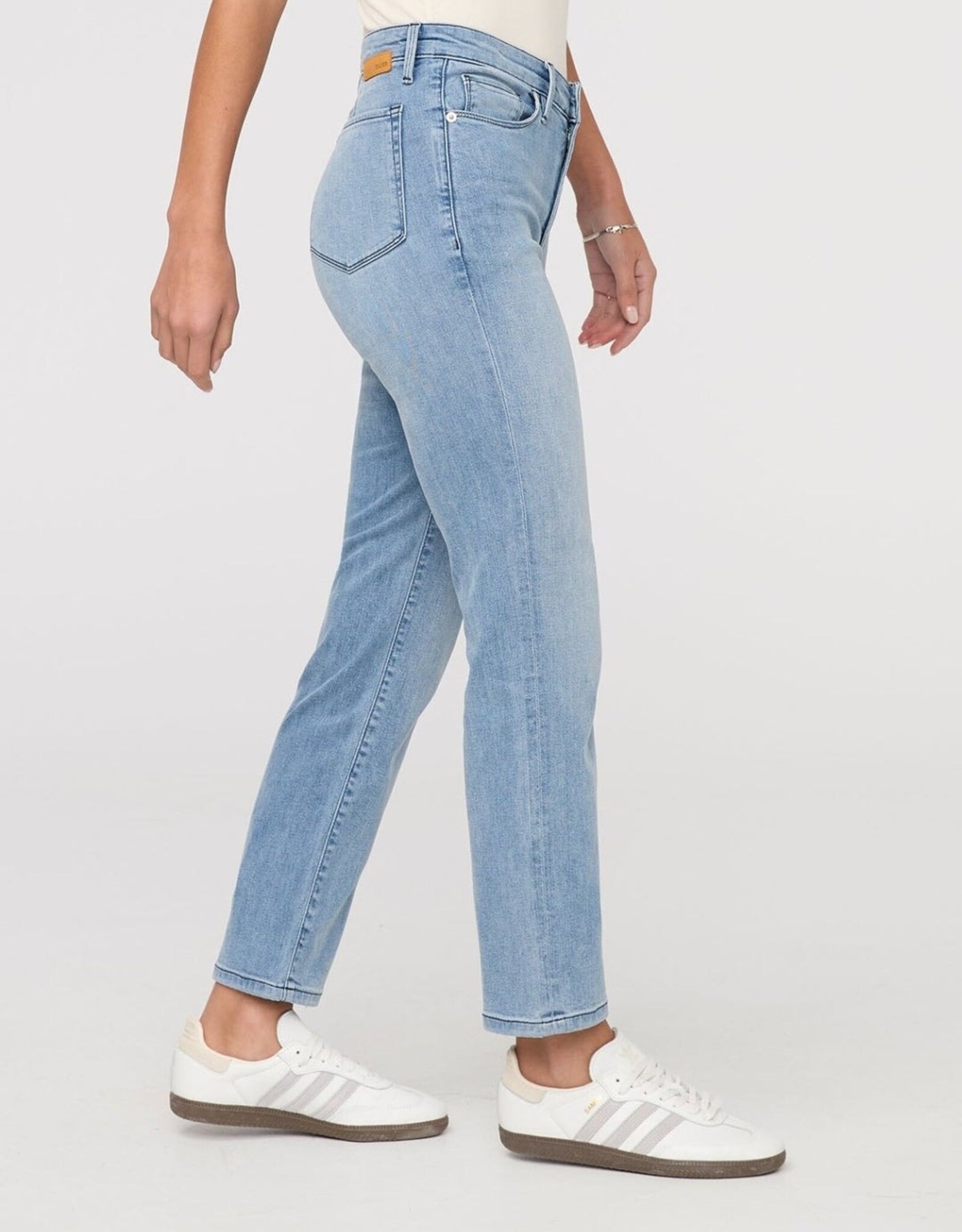 Duer No Sweat Denim High Rise Slim Straight - Mystic Blue