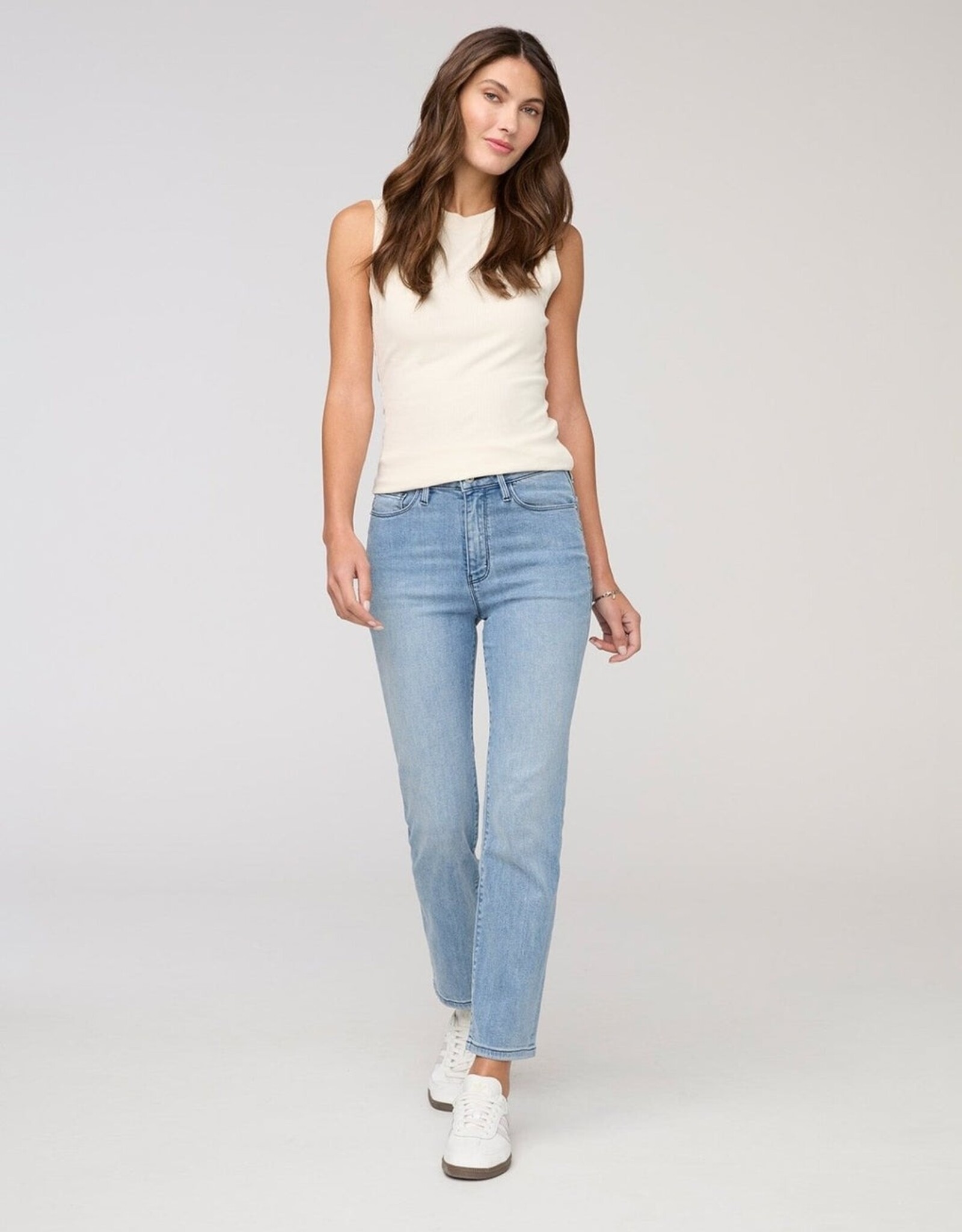 Duer No Sweat Denim High Rise Slim Straight - Mystic Blue