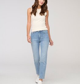 Duer No Sweat Denim High Rise Slim Straight - Mystic Blue