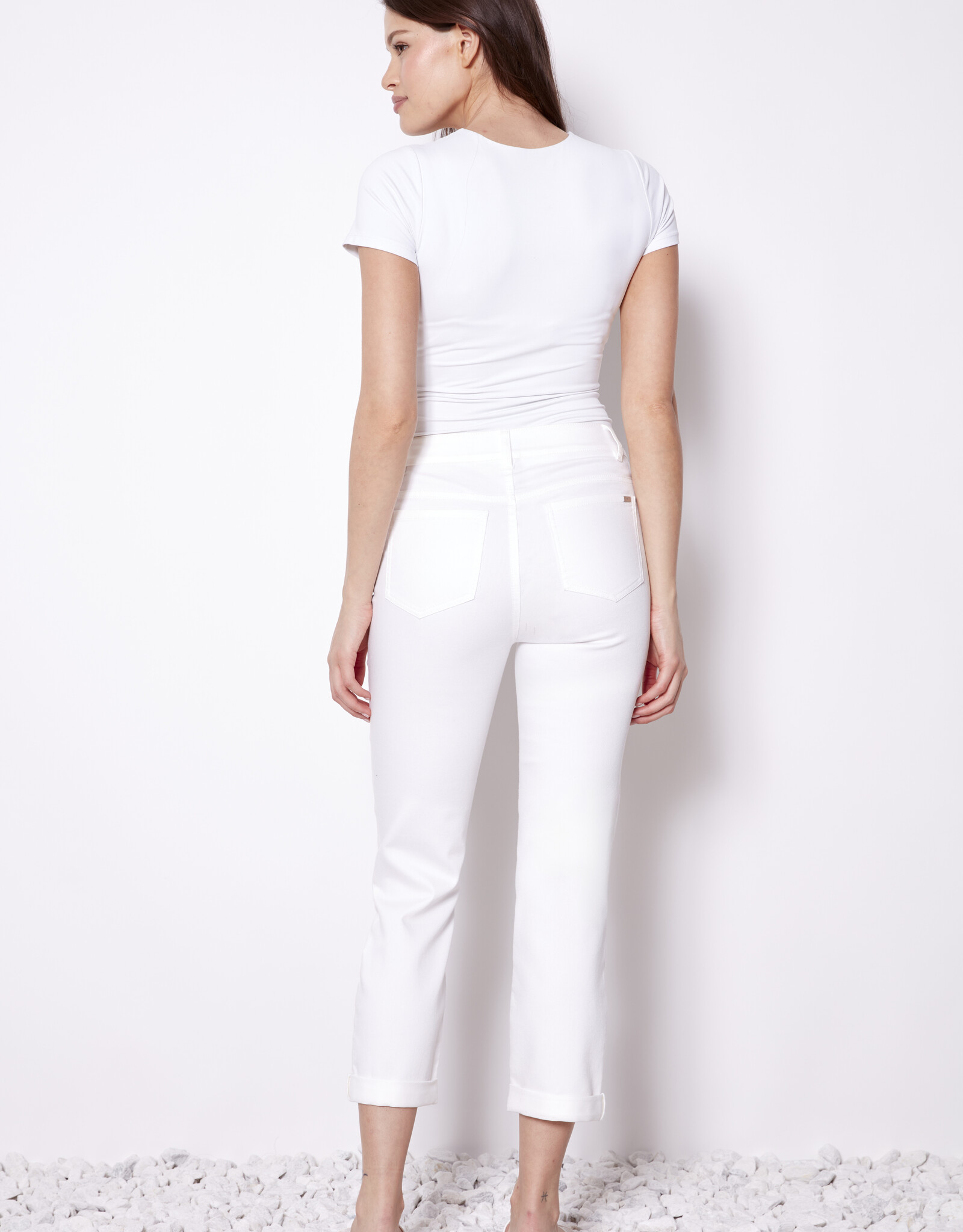 Up Denim Cropped Pant