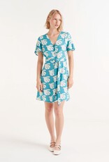 Compania Fantastica Bird Print S/S Button Dress