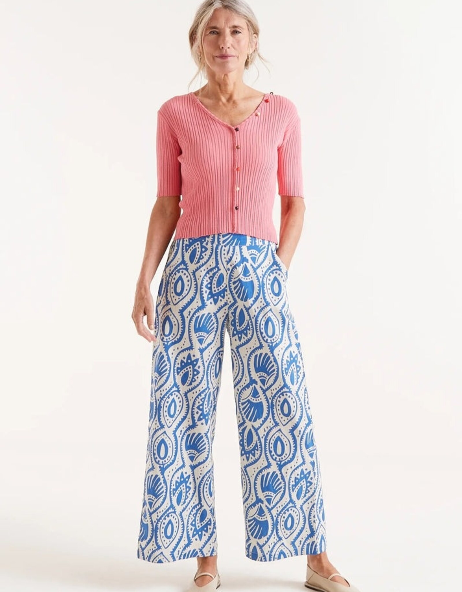 Compania Fantastica Compania Printed Elastic Waist Pant