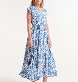 Compania Fantastica Compania Long Printed Button Down Dress