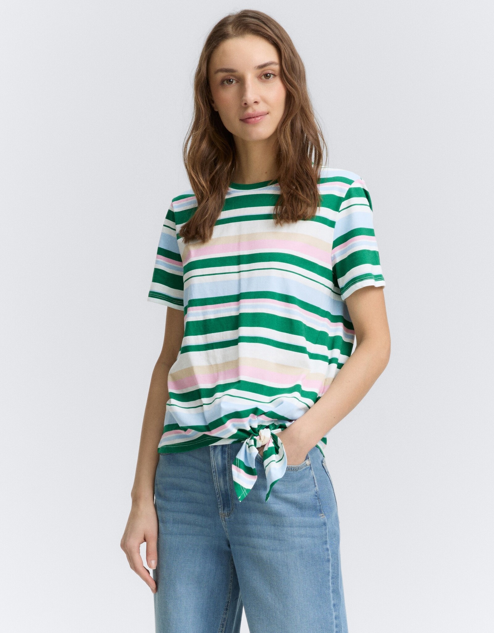 Tom Tailor Striped Knotted T-Shirt
