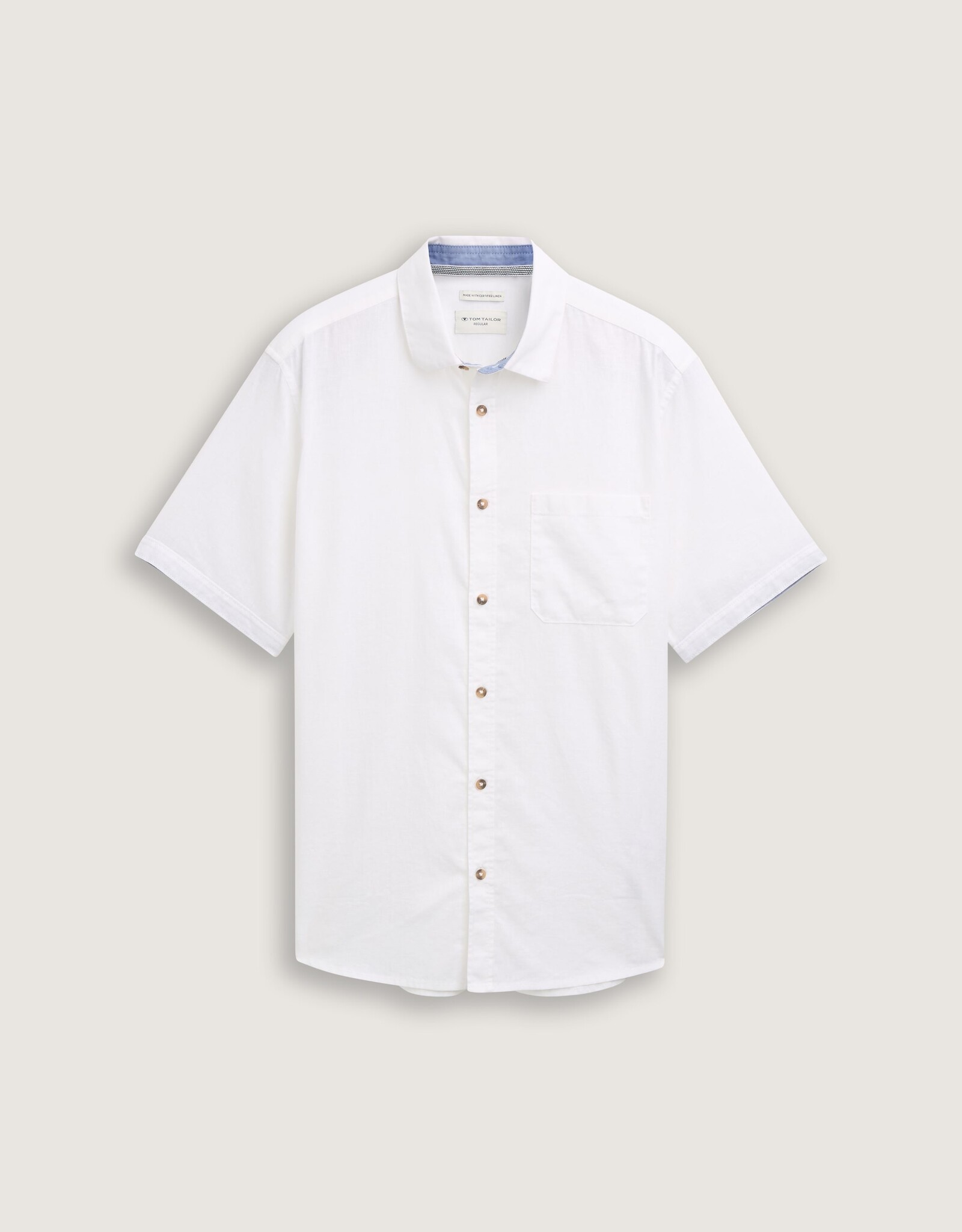 Tom Tailor Mens Cotton Linen Shirt