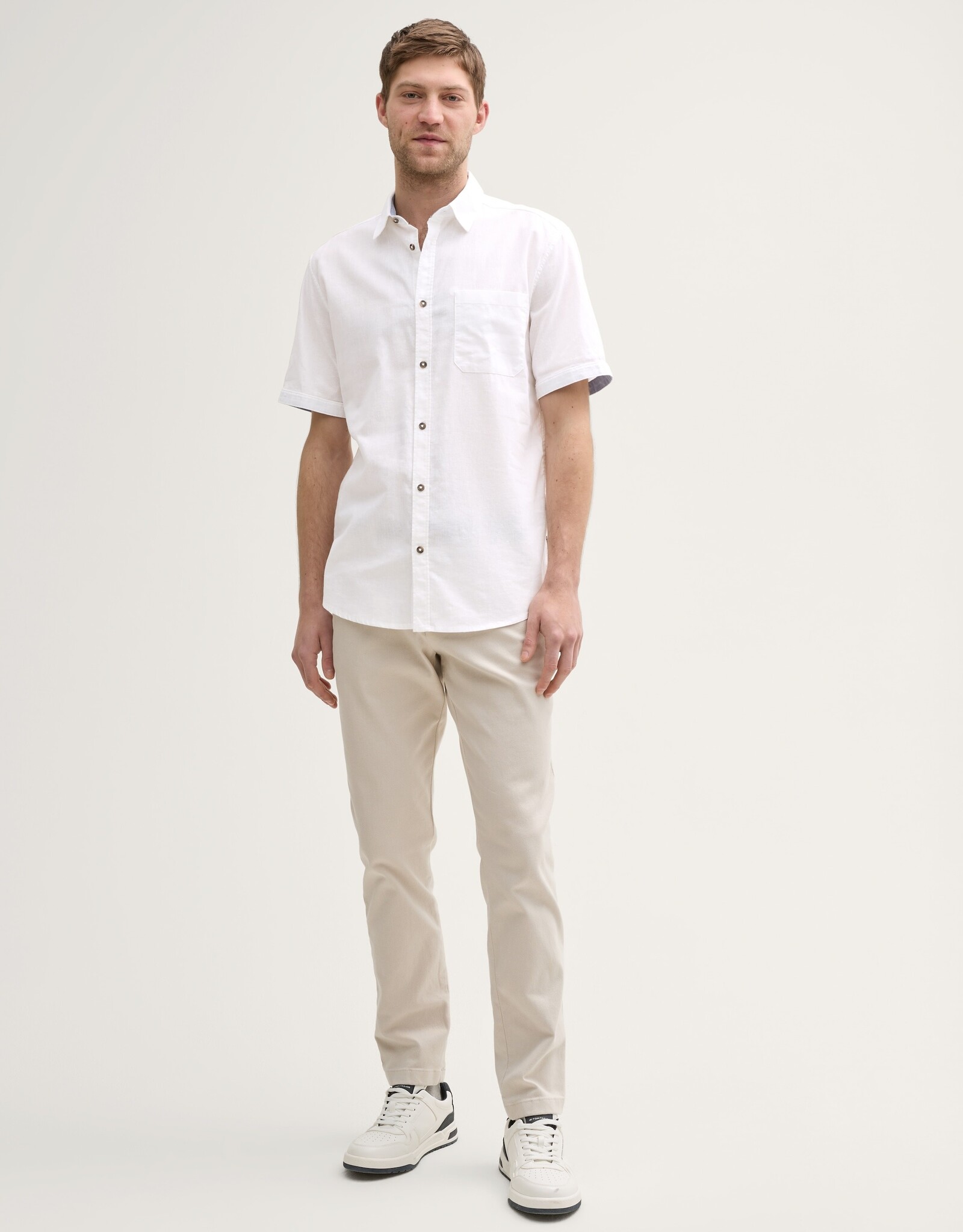 Tom Tailor Mens Cotton Linen Shirt