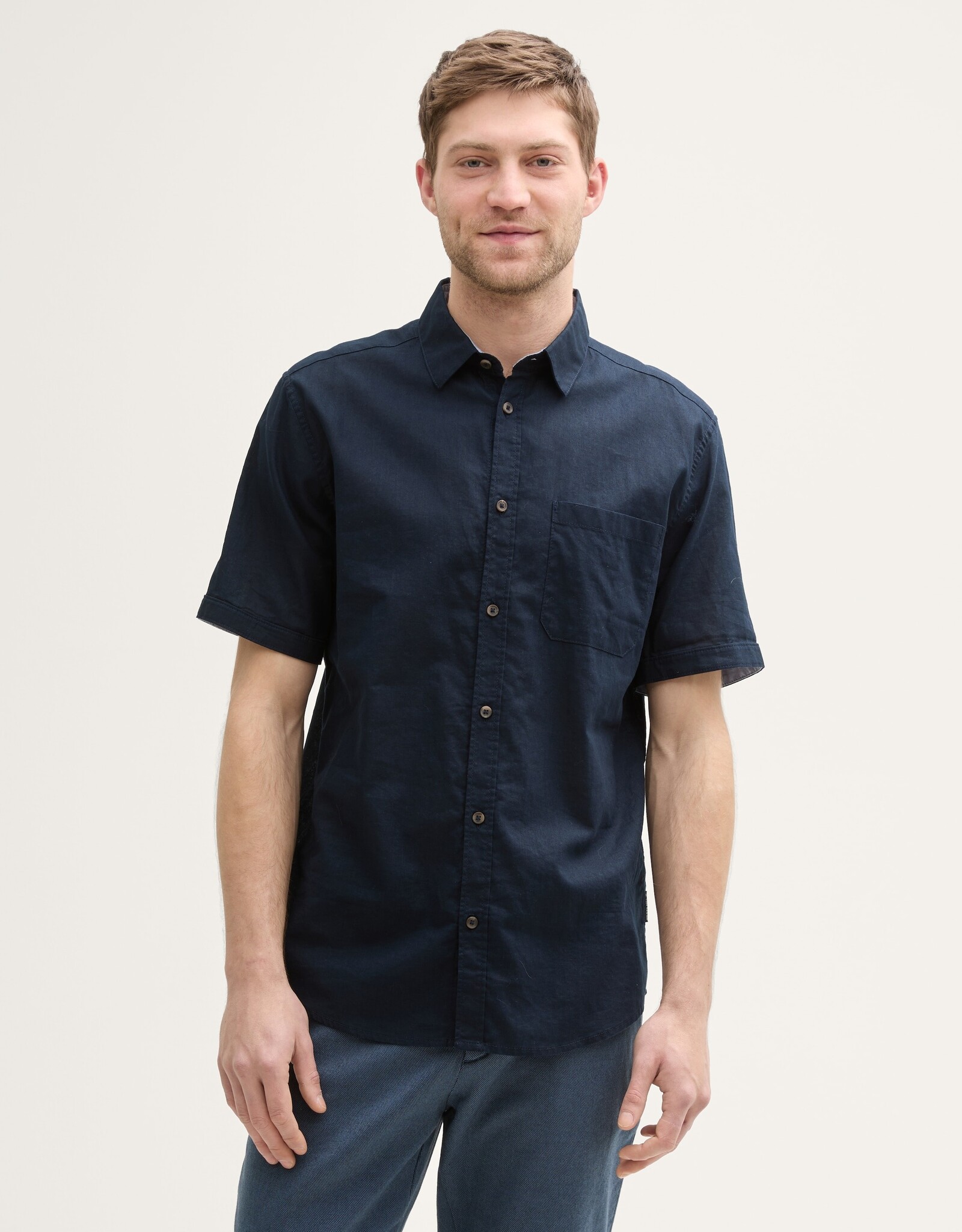 Tom Tailor Mens Cotton Linen Shirt