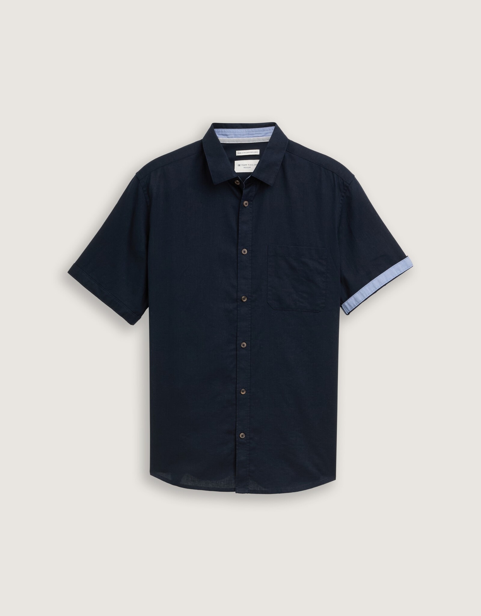 Tom Tailor Mens Cotton Linen Shirt