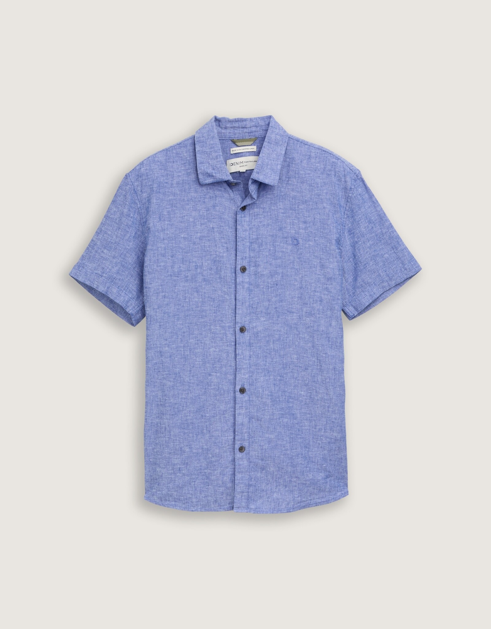 Tom Tailor Mens Cotton Linen S/S Shirt