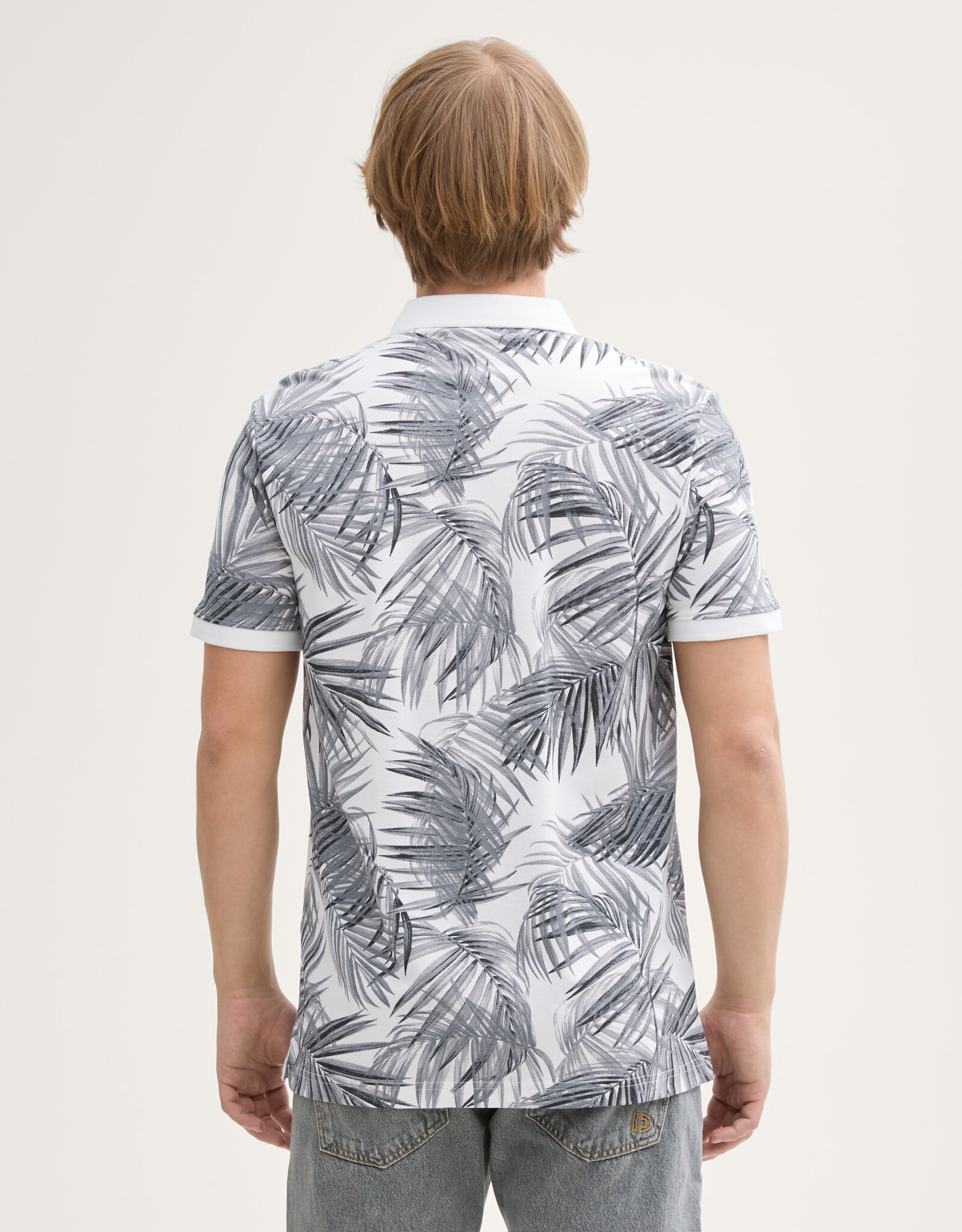 Tom Tailor Mens Fern Print Polo