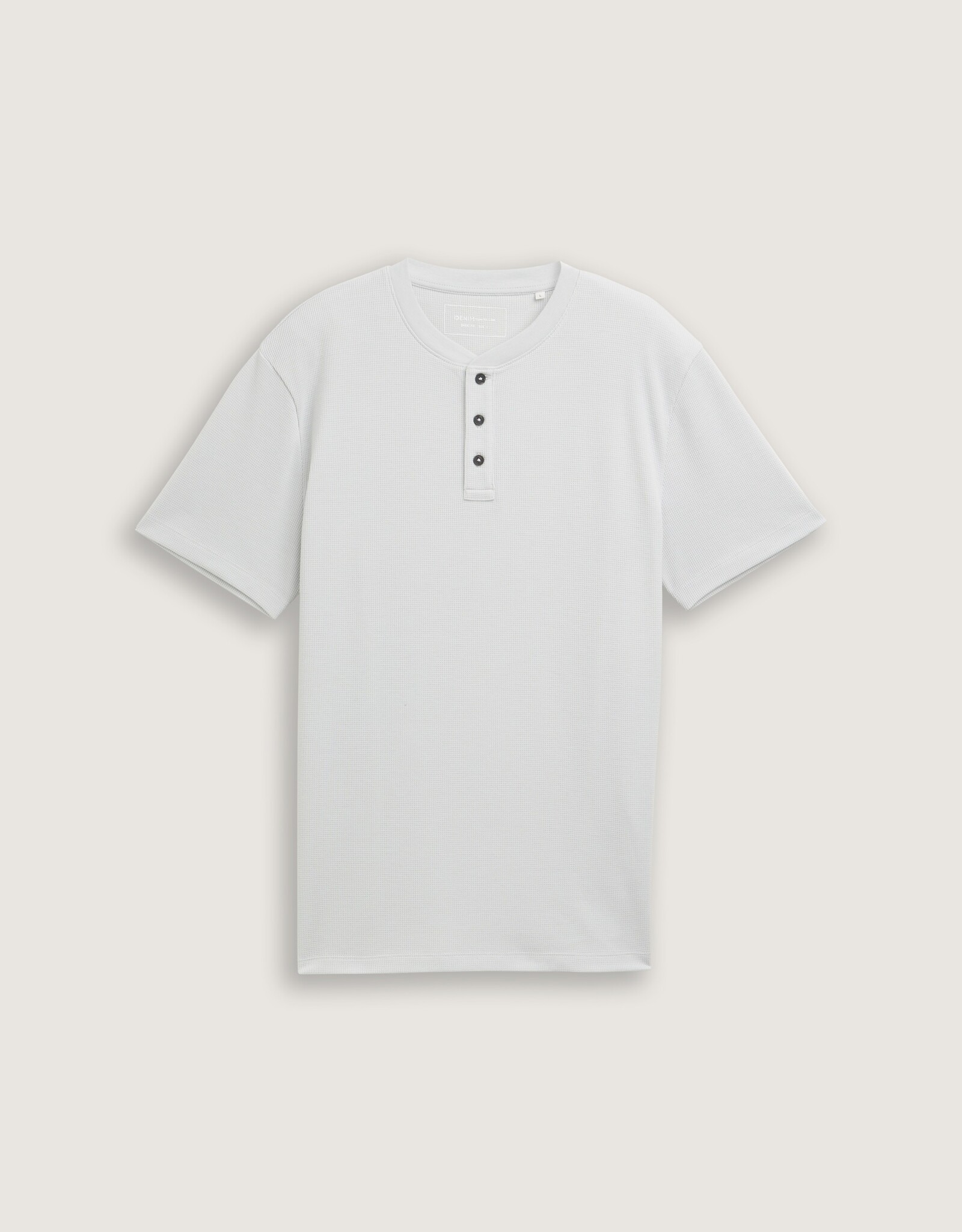 Tom Tailor Mens Waffle Henley T-Shirt