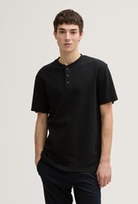 Tom Tailor Mens Waffle Henley T-Shirt
