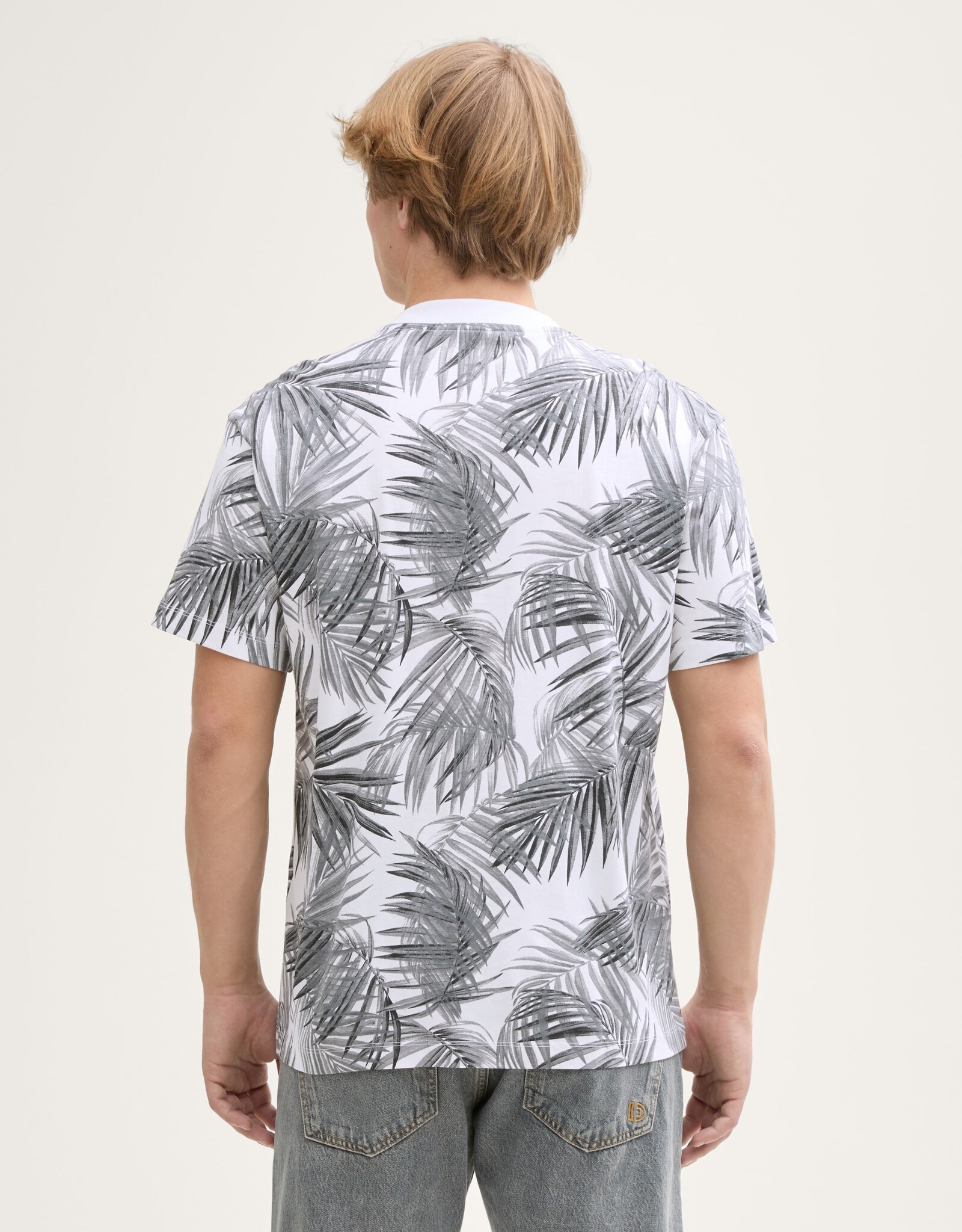 Tom Tailor Mens Fern Print T-Shirt