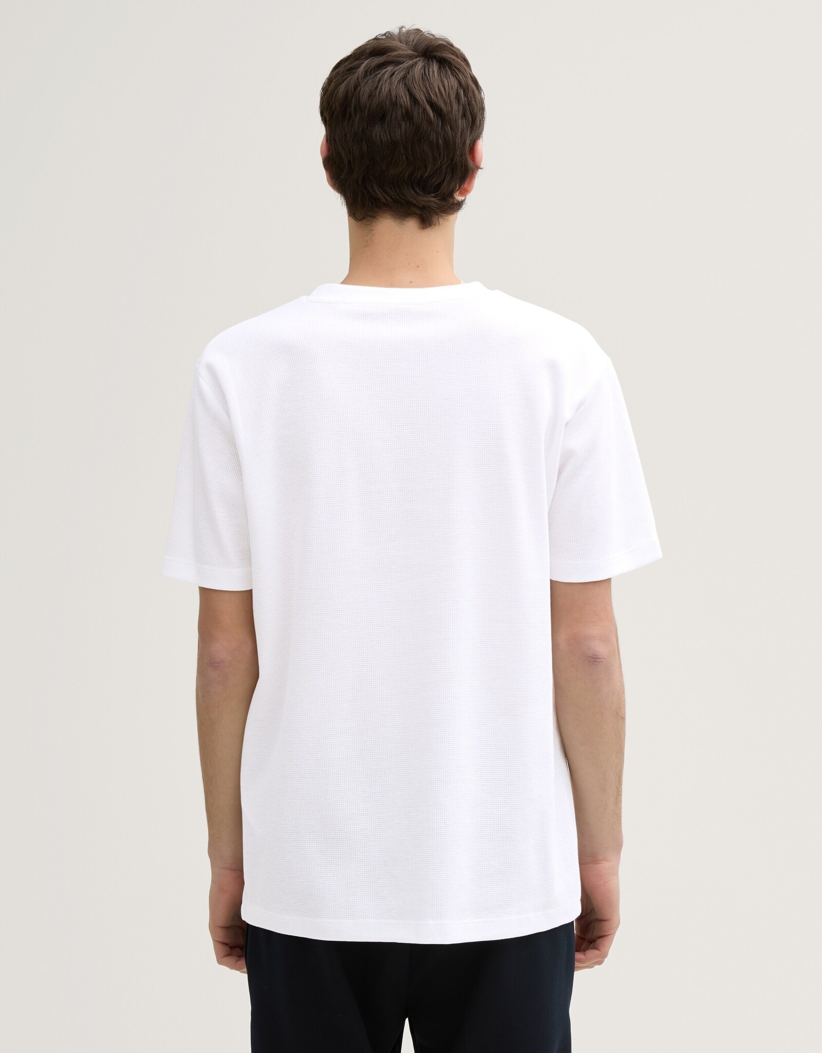 Tom Tailor Mens Waffle S/S T-Shirt