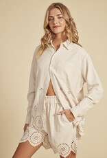 RD Style Shayla L/S Scalloped Shirt