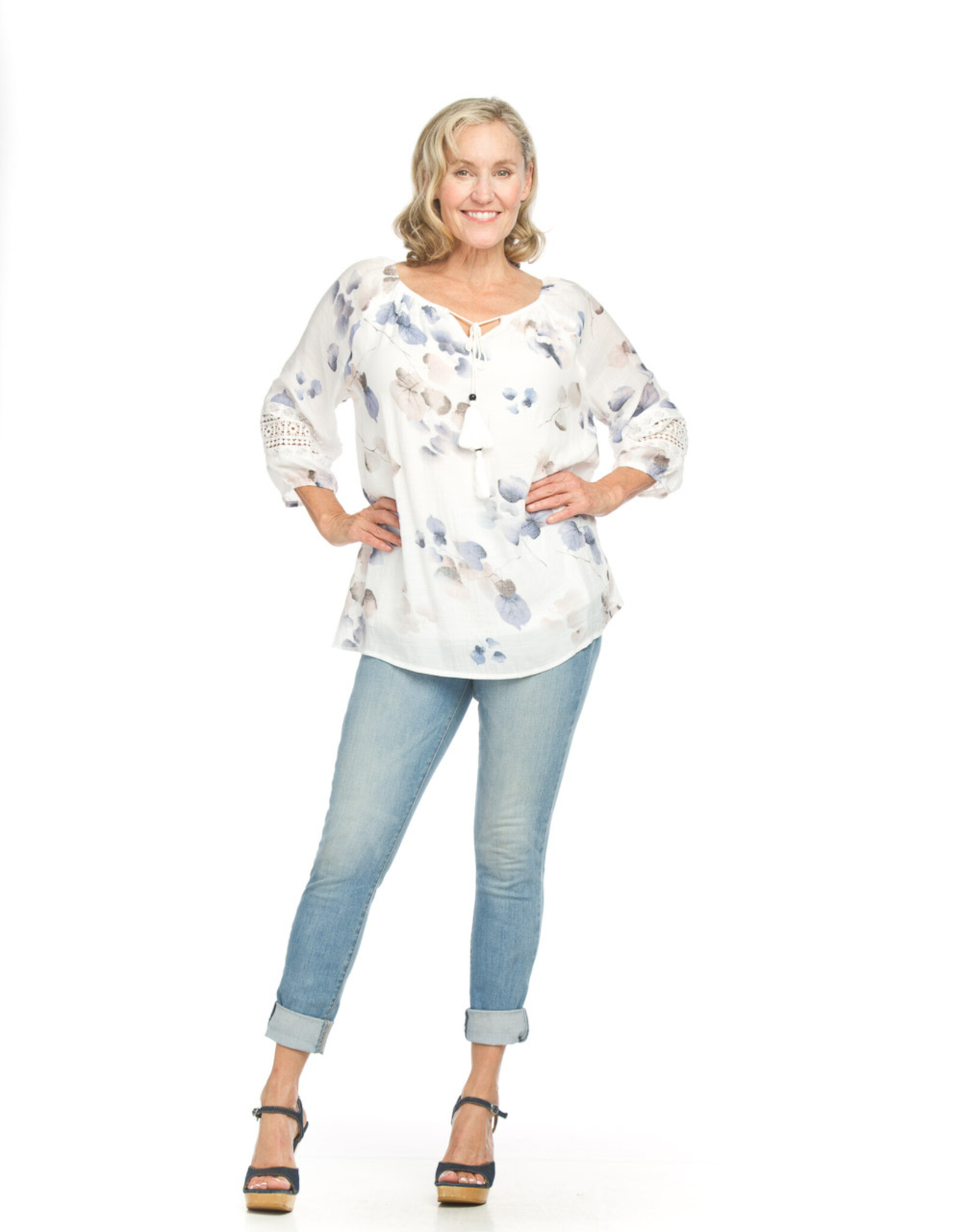 Papillon Papillon Floral Off-the-Shoulder Blouse