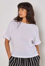 Apricot Tetra Button Back Curved Tee