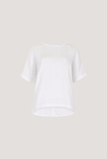 Apricot Tetra Button Back Curved Tee