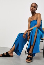 Apricot Bandeau Wrap Leg Tetra Jumpsuit