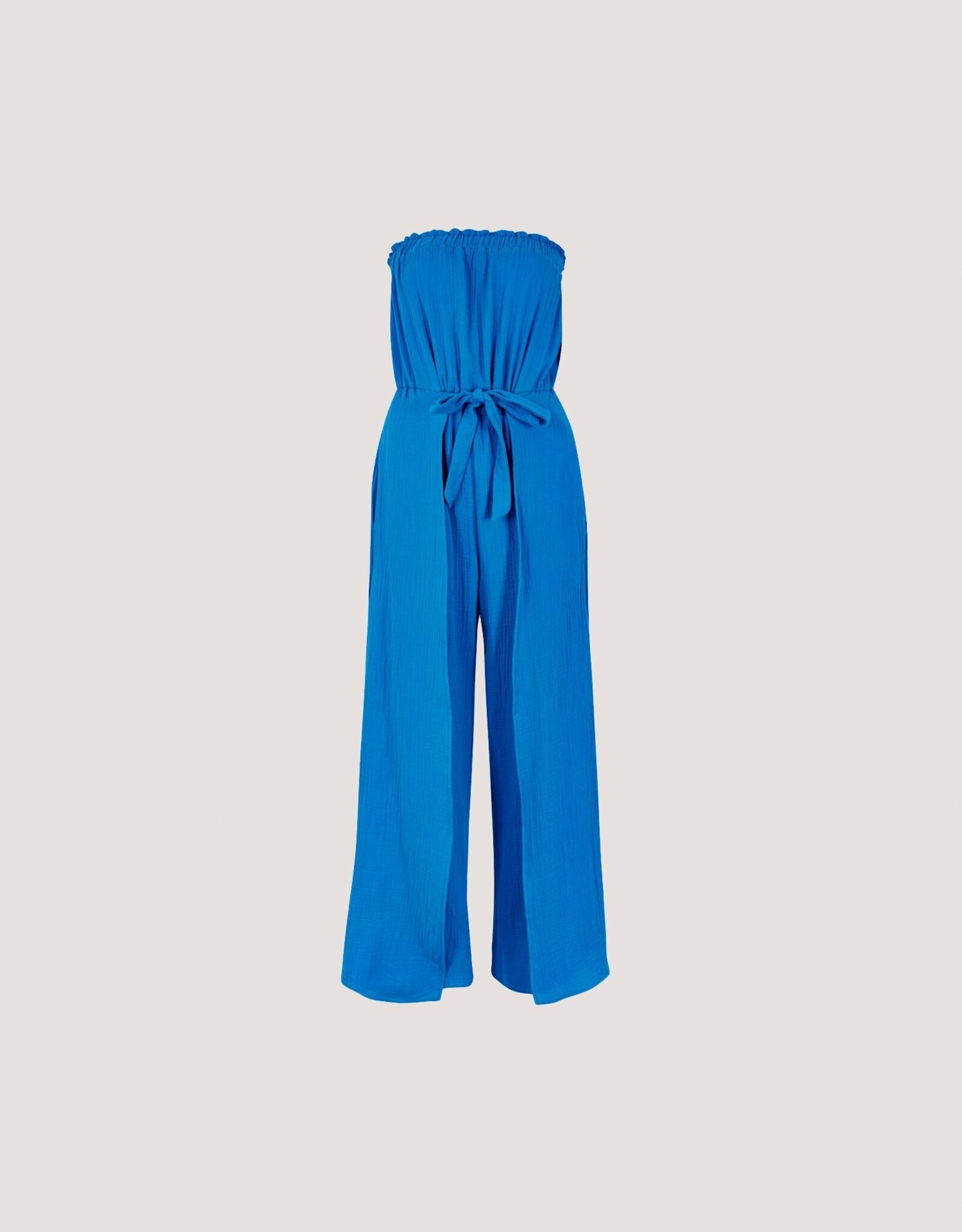 Apricot Bandeau Wrap Leg Tetra Jumpsuit