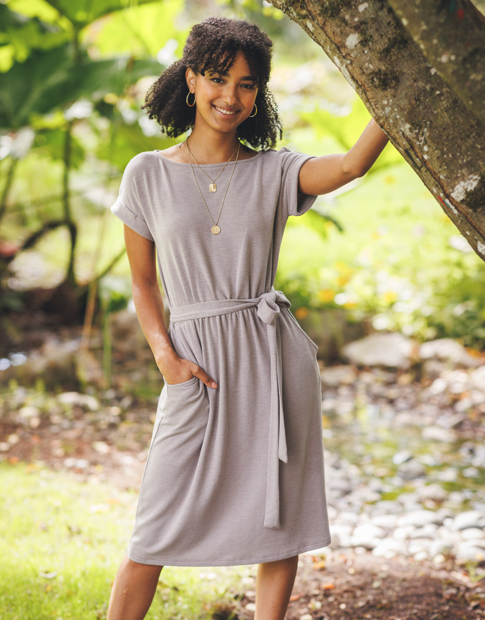 Papillon Stretch T-shirt Style Dress