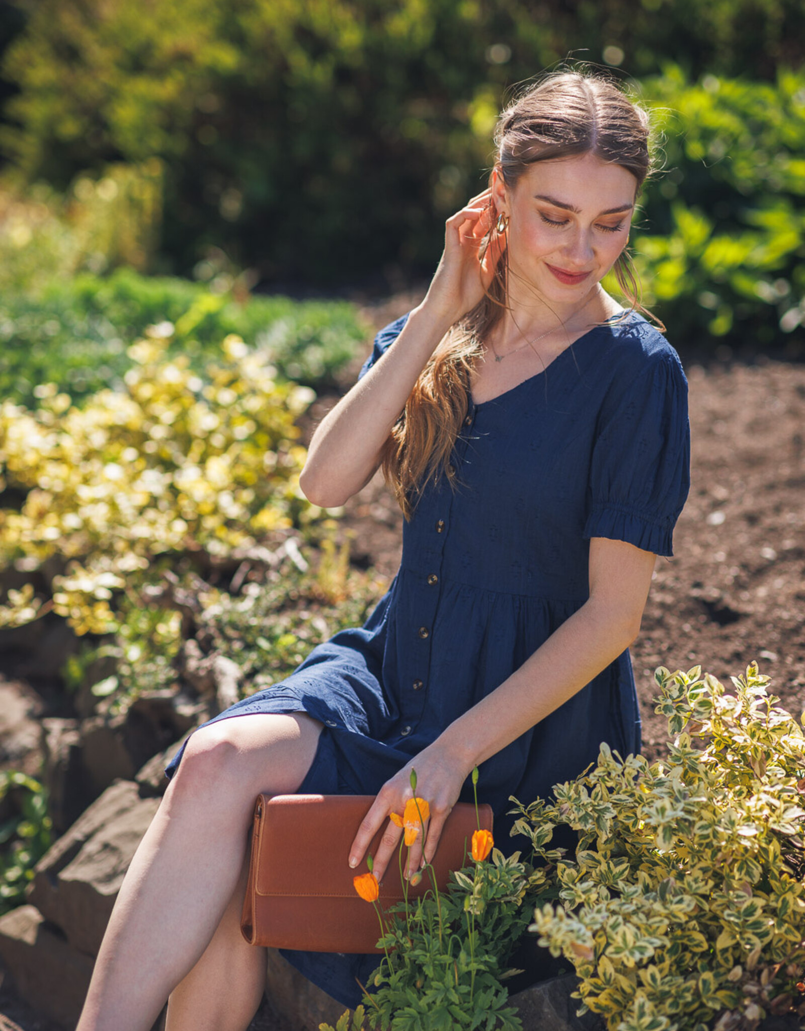 Papillon Eyelet Tiered S/S Dress