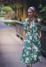 Papillon  Floral Collared Shirt Dress