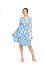 Papillon  Floral S/S Off the Shoulder Dress